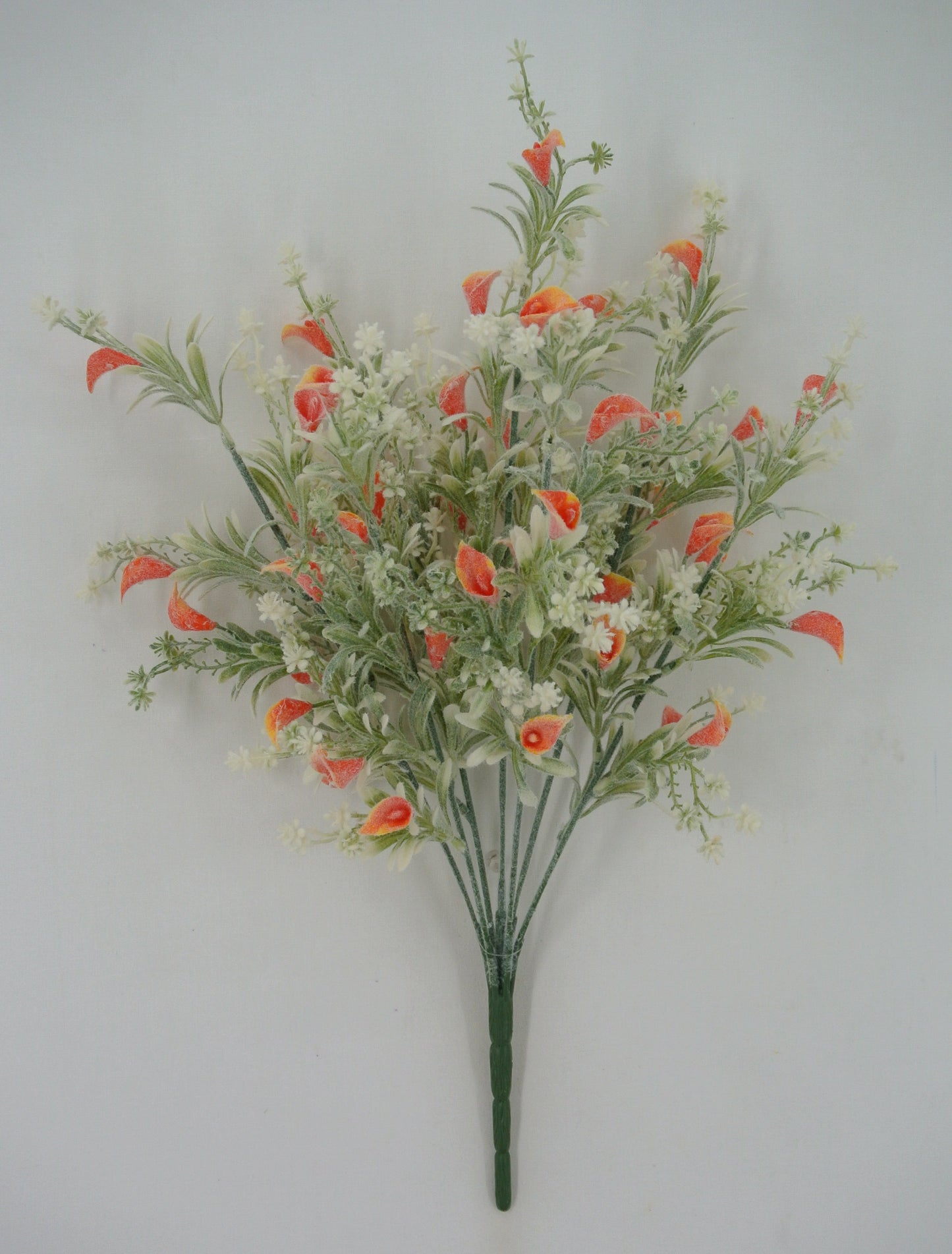 21in Flocked Mini Calla ORANGE
