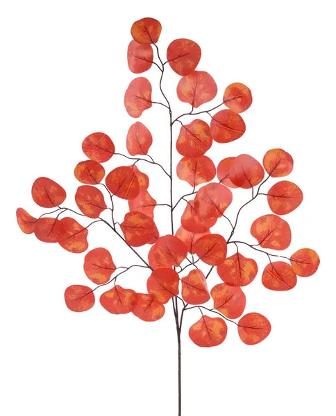 27in Flame Apple Leaf - Premium Greenery for Wreaths and Home Decor