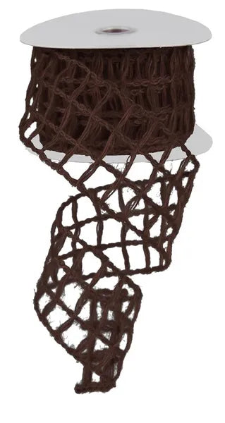 2.5inx10yd Chocolate Jute Netting
