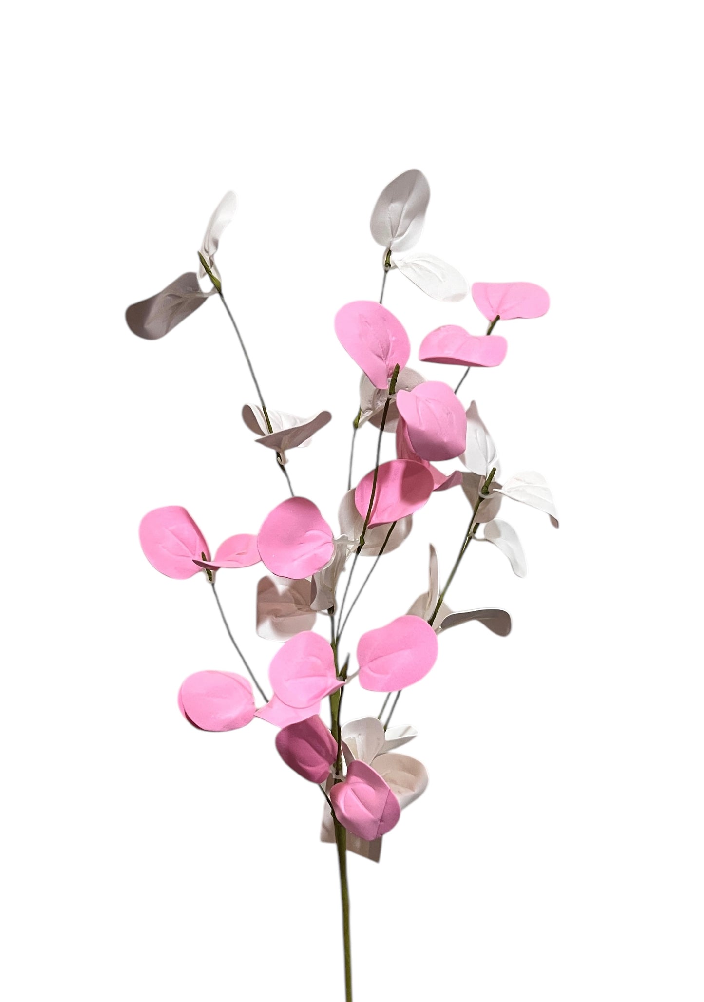 16in PINK/WHITE Silver Dollar w/Twigs