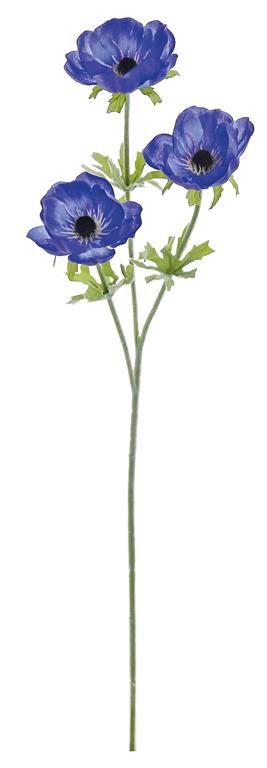 24in Blue Anemone x3