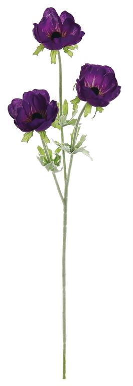 24in Purple Anemone x3
