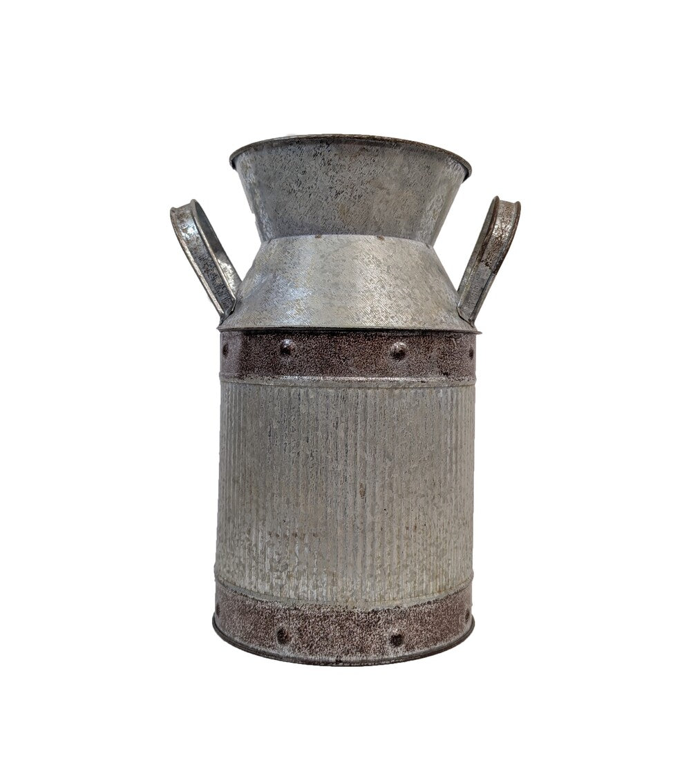 10in Galvanized Pail Planter