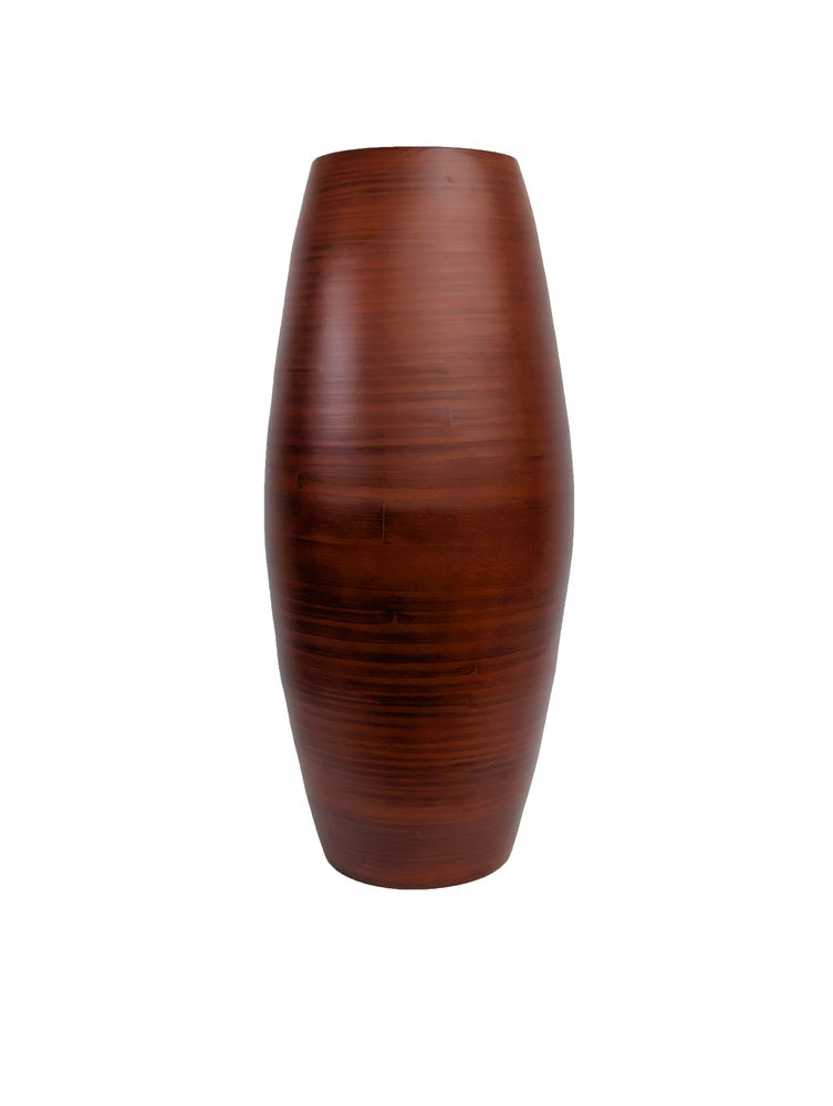 18inx8.5in Red Bamboo Vase - Premium Supplies for Arrangements and Home Decor Brian Lane Designs