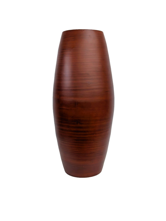 18inx8.5in Red Bamboo Vase - Premium Supplies for Arrangements and Home Decor Brian Lane Designs