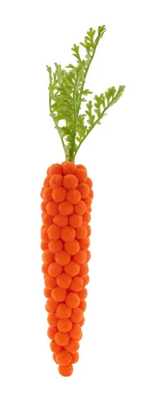 DAMAGED 12in Orange Pom Pom Carrot