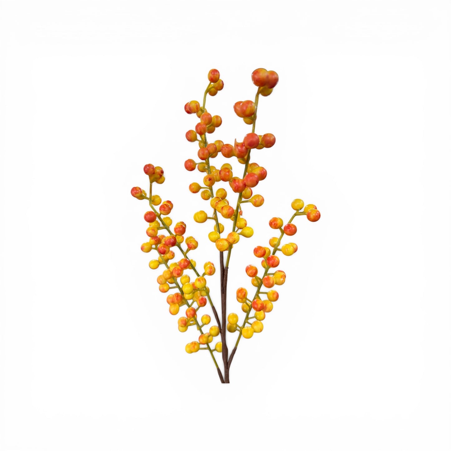 16in Yellow/Orange Berry Spray
