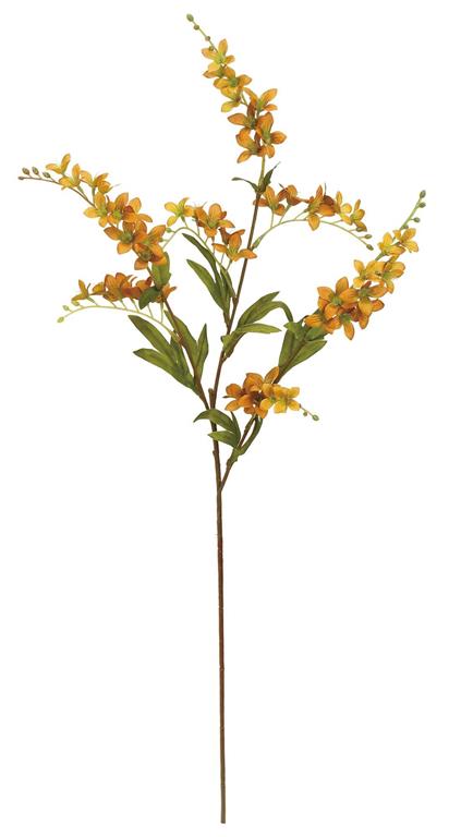 31in Mustard Wild Vinca - Premium Florals for Wreaths, Arrangements and Home Decor