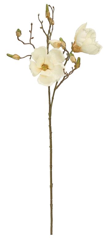 34in Ivory Magnolia - Premium Florals for Wreaths, Arrangements and Home Decor
