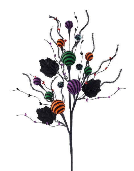 24in Stripe Ball/Berry/Pip/Vine Spray