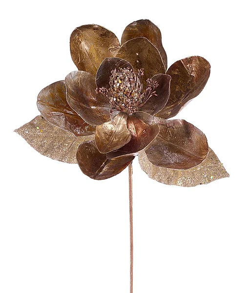 29in Gold Magnolia Bloom - Premium Florals for Wreaths, Arrangements and Home Decor Craig Bachman