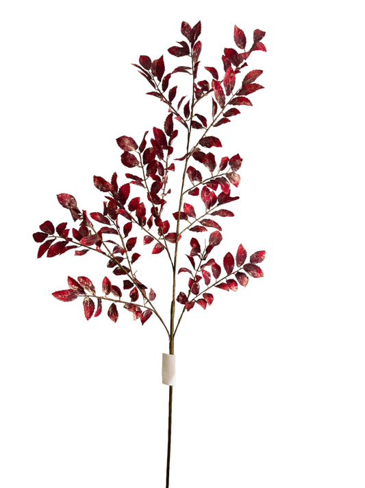 37in Dried/Dusted Mini Leaf RED