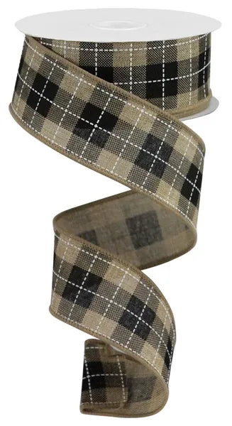 1.5inx10yd Woven Check on Royal