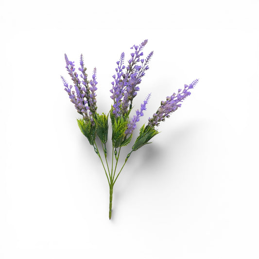 14in Dark Purple Blooming Greenery
