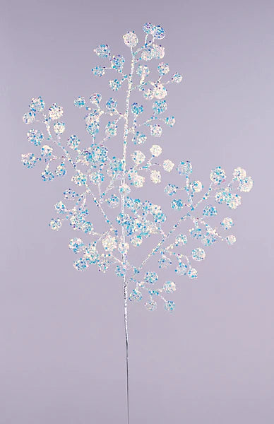 28in Iridescent White Circle Leaf Spray - Premium Greenery for Wreaths, Arrangements and Home Decor Craig Bachman