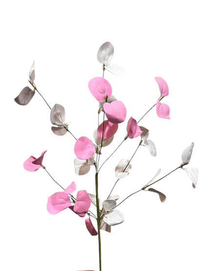 16in PINK/WHITE Silver Dollar w/Twigs