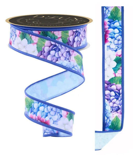 1.5inx10yd DeLux Fused Hydrangea Ribbon