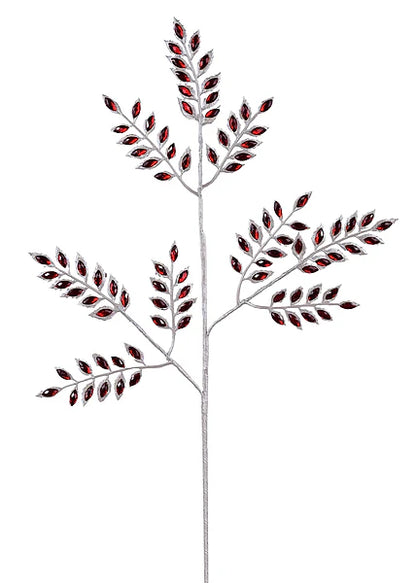 22in Ruby Jewel White Fern - Premium Greenery for Wreaths, Arrangements and Home Decor Craig Bachman