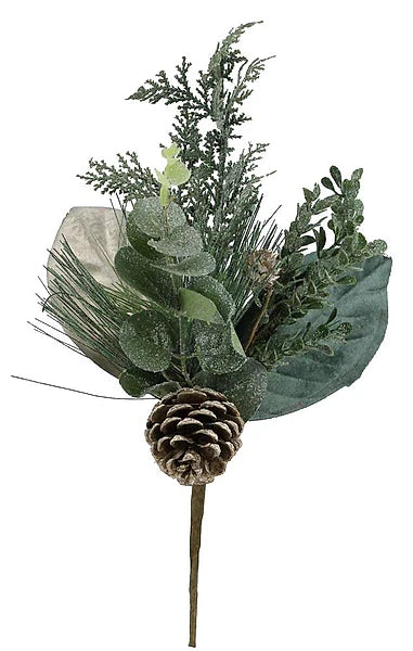 15in Pine Cedar Magnolia Spray - Premium Greenery for Wreaths, Arrangments and Home Decor Craig Bachman