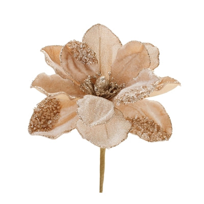 21in Beaded Magnolia CREAM