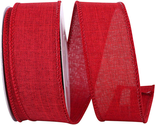 1.5inx10yd Value Linen Scarlett Ribbon