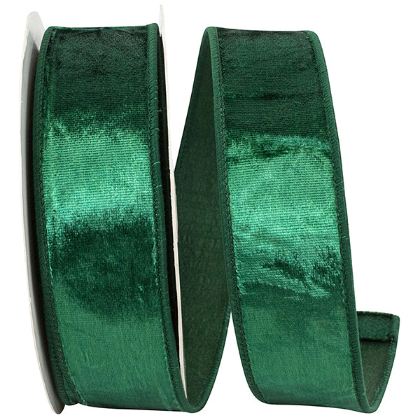 1inx10yd Velvet Plush Elite EMERALD