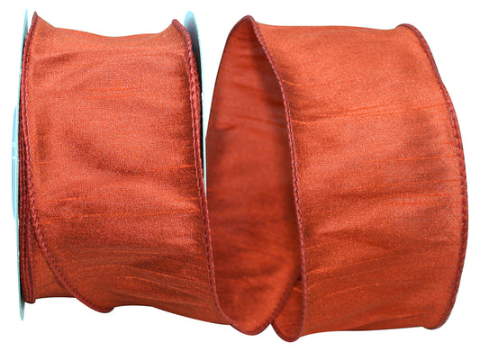 2.5inx10yd Dupioni Supreme RUST