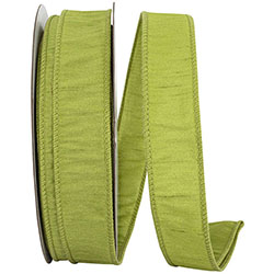1.5inx50yd Dupioni GRASS GREEN