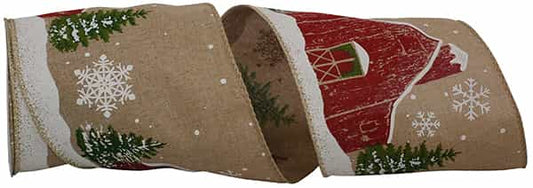 5INCH x 10yd BarnSnow Linen Natural Reliant