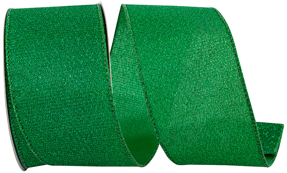 2.5inx10yd Glimmer Sparkle Metallic EMERALD