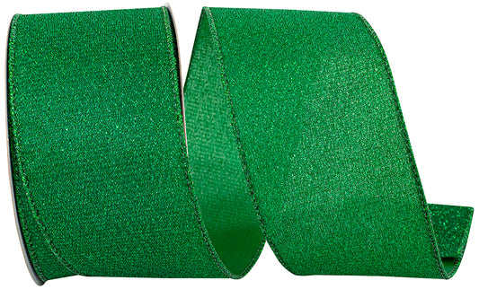2.5inx10yd Glimmer Sparkle Metallic EMERALD