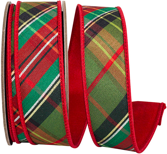 1.5inx10yd Tradition Diagonal Fused Dupioni-Backed