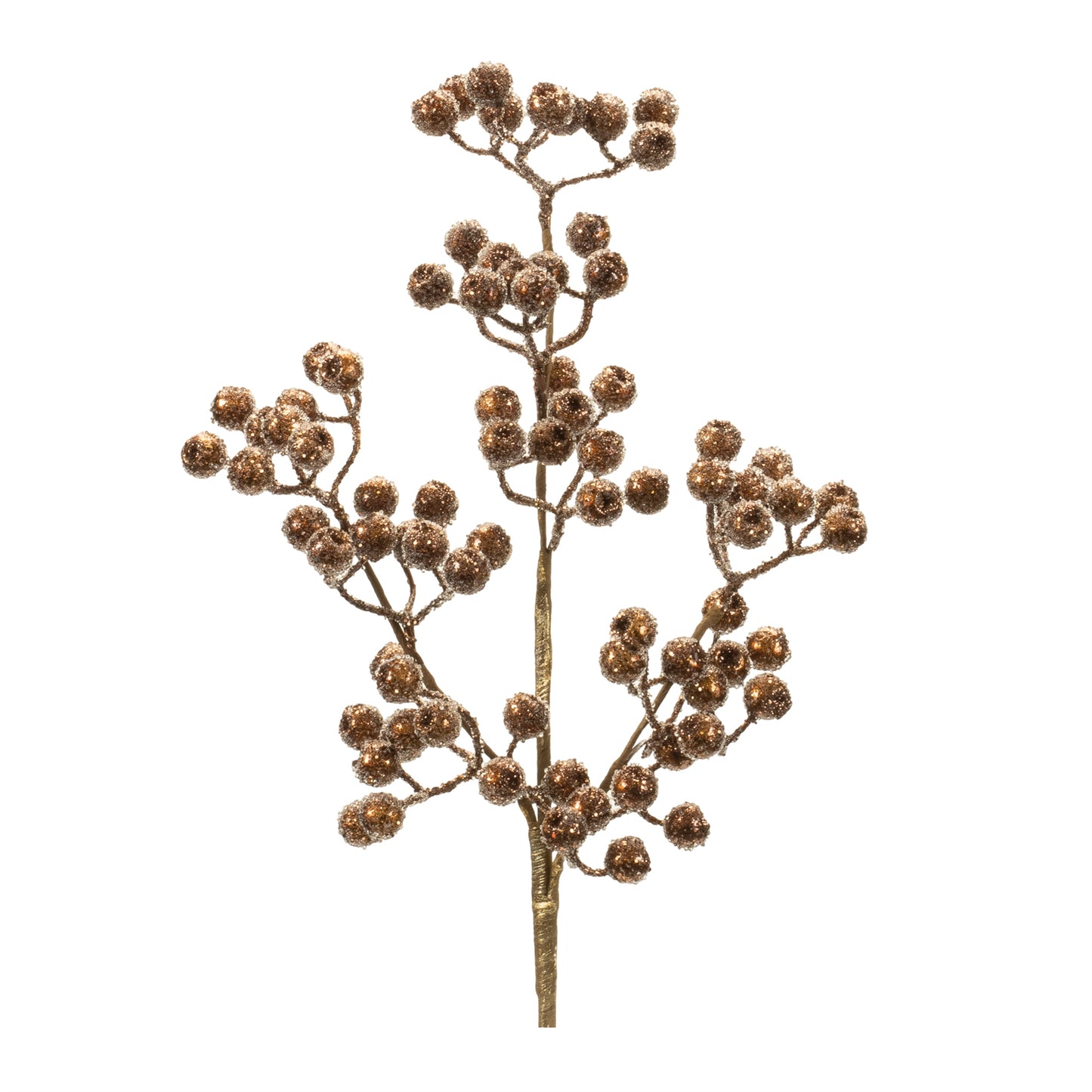 22in Copper Iced Berry Spray - Premium Florals for Wreaths, Arrangements and Home Decor Melrose