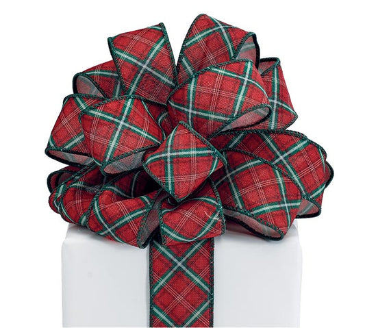 20YARD x 1.5in Tartan Plaid RD/GR Burton & Burton