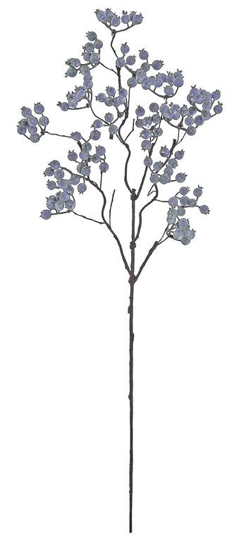 26in Blue Currant Berry Spray