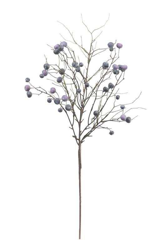 28in Blue Berry Spray - Premium Greenery for Wreaths and Home Decor