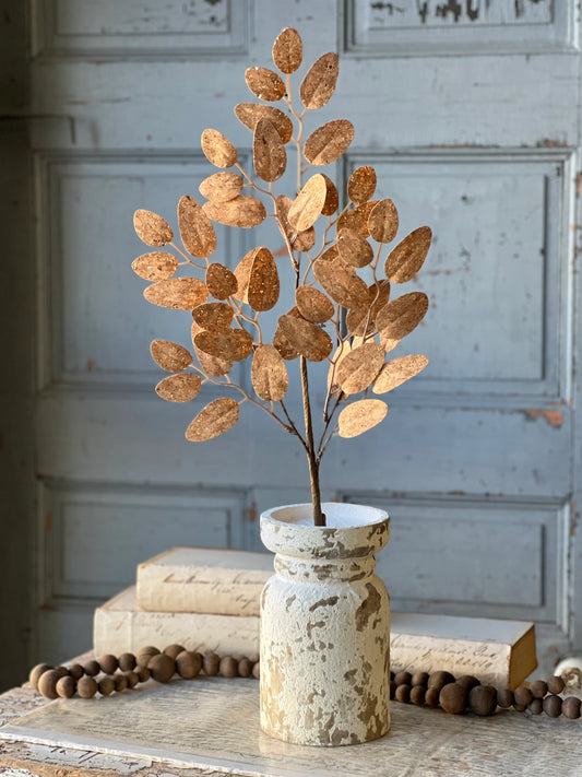 27in Imitation Cork Leaf Spray Lancaster and Vintage