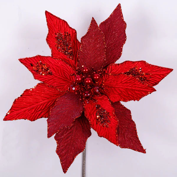 Festive Poinsettia RED