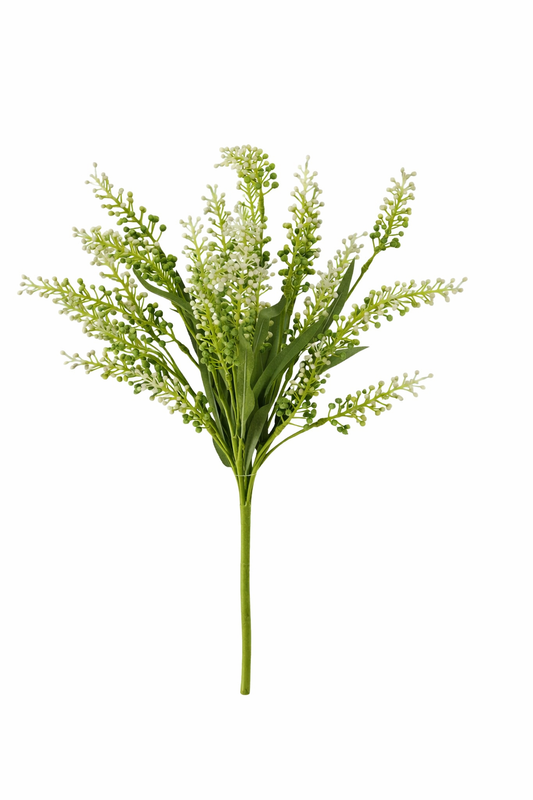 19in Green & Cream Seed Bush