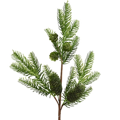 28in Metallic Fir w/Cones GREENGOLD