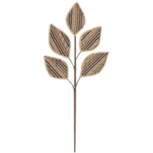 23in Stripe Knit Magnolia Leaf Pick