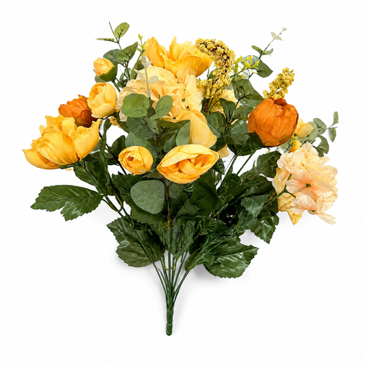 26in Peony Hydrangea BEIGE/BROWN