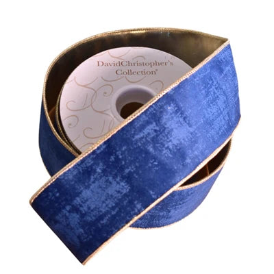 1.5in x 10yd Textured Navy Blue Velvet – Brian Lane Designs