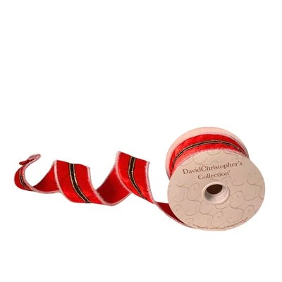 2.5inx10yd Santa Suit Velvet Ribbon