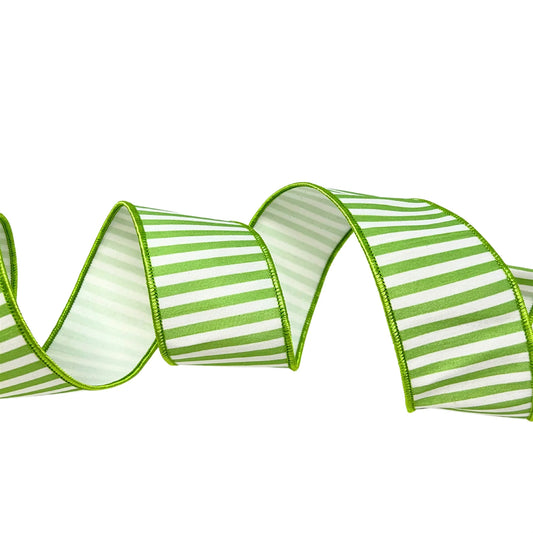 1.5inx10yd Spring Green Stripe Ribbon
