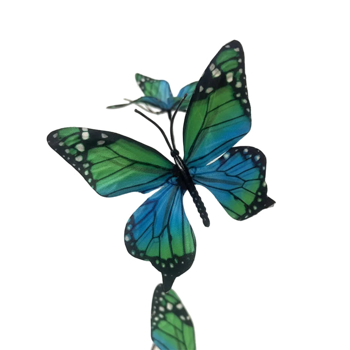 42in Teal/Green Butterfly Spray