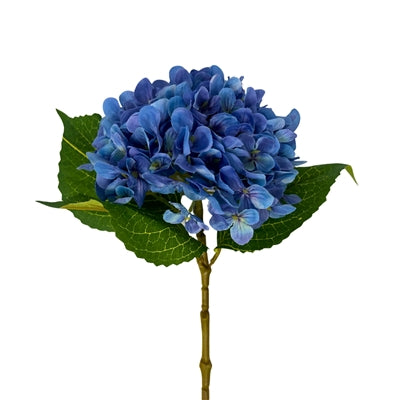 21in Full Garden French Blue Hydrangea, Premium Artificial Flower for Wreaths, Arrangements & Home Decor