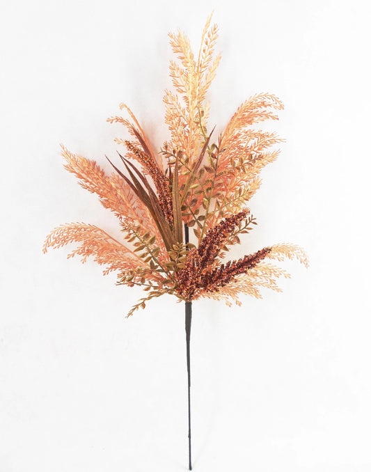 25in Fern & Wheat Mix - Premium Greenery for Wreaths, Arrangements and Home Decor Essentials