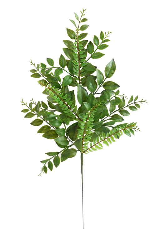 25in Laurel & Fern Spray - Premium Greenery for Wreaths, Arrangements and Home Decor Essentials