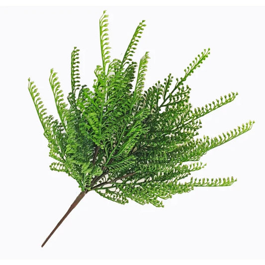 18in Picket Fern Bush x13 - Premium Artificial Greenery for Wreaths, Arrangements & Home Decor www